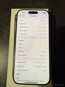 iPhone 16 PRO 256GB WHITE TITANIUM ZARUKA 12/2026 - 5