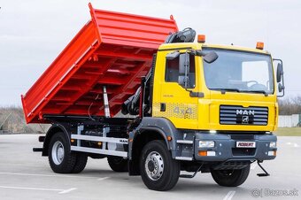 MAN TGA 18.280 4X4 TROJSTRANNÝ SKLÁPAČ + HYDRAULICKÁ RUKA - 5