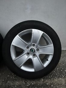 DISKY ŠKODA R16 5x112 + letné DOT22 - 5