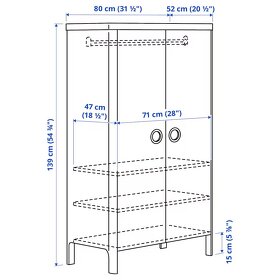 IKEA skriňa / šatník  80 x 139 cm - 5