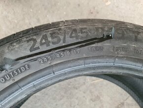 245/45r19 letné 2 ks CONTINENTAL dezén 5,7 mm DOT2019 - 5