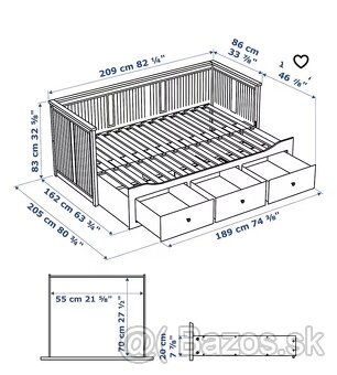 Ikea Hemnes postel - 5