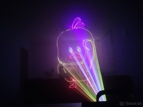 RGB laser 1W plnofarebný animačný, diaľkové ovládanie - 5