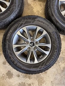 hliníkové disky hyundai r16, zimné pneumatiky 215/70r16 - 5