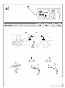 Thule kit 1673 pre VOLVO V60 2011-2019 - 5