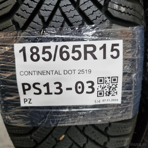 Zimné pneumatiky 185/65 R15 CONTINENTAL DOT2519 - 5