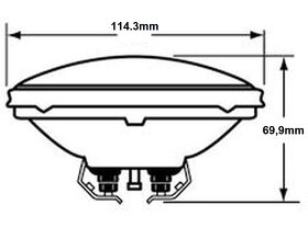 Halogén žiarovka 50PAR36 WFL, 12V DC/50W (blinder) - 5