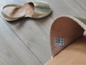 Zlaté sandále Sergio Bardy č. 38 kožené - 5