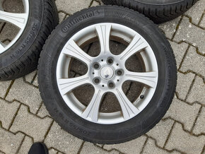 Sada hlinik. diskov 4ks - 205/55 R16 Continental zimné pneu. - 5