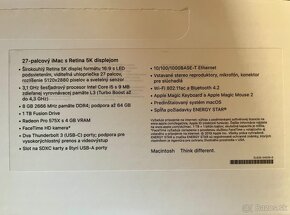 Predám Apple iMac 27” Retina 5K - 5