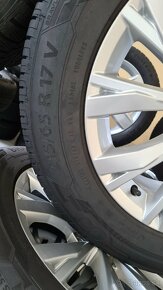 Predám origo. Alu disky VW Tiguan 5x112,R17 a letne pneu. - 5