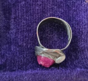 Prsten s prirodnym rubinom - 5