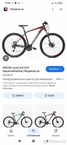 Predám horsky bicykel kros level 27,5" kolesa.Servisovany.Ra - 5