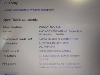 rozpredám plne funkčný notebook Hp probook 6465b - 5