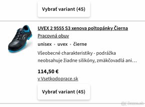 UVEX Xenova S3 43 nove Bezpečnostné topánky ESD - 5