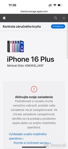 iPhone 16 Plus 128 gb Black - nerozbalený, záruka - 5