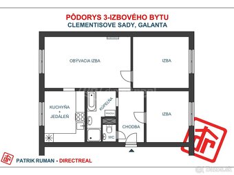 Čiastočne zrekonštruovaný 3-izbový byt, centrum mest… - 5