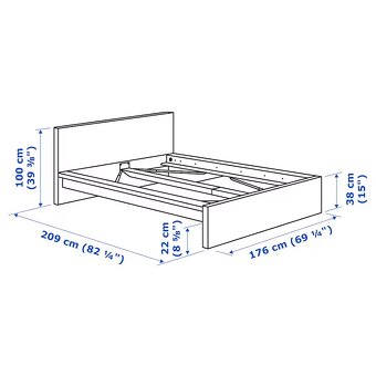 Postel MALM 160x200 IKEA+LONSET ROSTY - 5