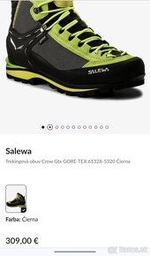 nove turisticke topanky SALEWA vibram goretex, velkost 41 - 5