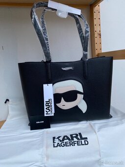 Kožená shopper bag kabelka Karl Lagerfeld Ikonik 2 - 5