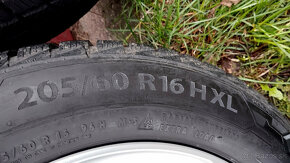 5x112 R16  - 205/60 R16 BORBET+Zimné pneu 7 mm - 5