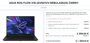 ASUS ROG Flow X16 GV601  Black kovový / možná výmena - 5