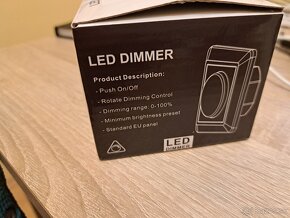 LED Dimmer / LED Stmievač čierna farba - 5