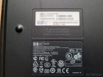 Notebook HP 6720s - 5