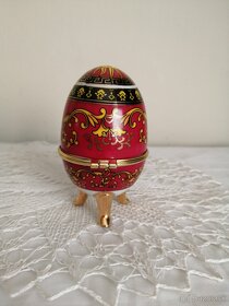 Dóza vajíčko s bohatým dekorom - 5