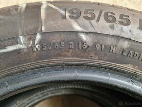 195/65r15 letné 2 ks CONTINENTAL dezén 7,9 mm - 5