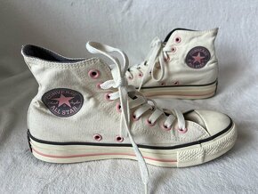 Kotnikove tenisky Converse. Kremova farba. Velkost 39.5. - 5