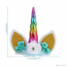 Ozdoby na tortu Jednorožec - rôzne sady - 5