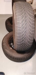 Zimné pneumatiky 195/65 R15 + plechové disky - 5