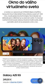 SAMSUNG GALAXY A25 5G DUAL 6/128Gb nový - 5