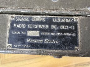 ☆ Western Electric / 1942 / U.S ARMY / TUBE RECEIVER / WW2 - 5