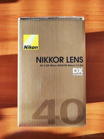 Nikon AF-S DX Micro Nikkor 40mm f/2.8G - TOP STAV - 5