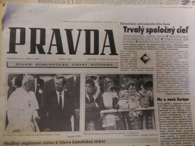 Staré noviny PRÁCA a PRAVDA ročník 1990 - 300ks - 5