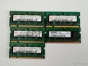 Predám pamäte RAM rôzne 64Mb 256Mb 512Mb - 5