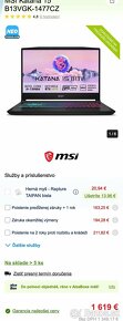 Predám herný notebook MSI Katana 15 B13VGK-1477CZ - 5