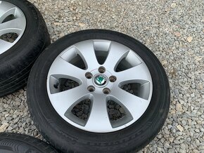 Predám letnú sadu SKODA 5x112 R16 + pneu 205/55 R16 - 5