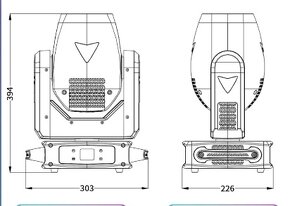 Otočne hlavy led spot s718elf 150w 4ks - 5