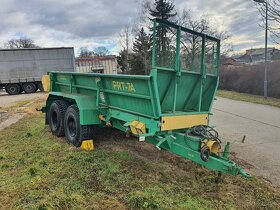 Nové rozmetadlo maštaľného hnoja 7,5t - dvojnápravové. - 5