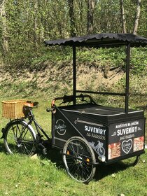 Pojazdný stanok na suveniry, cargo bike, bicykel - 5