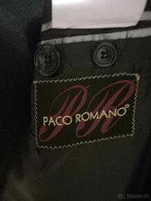 ✅ NOVÝ čierny oblek PACO ROMANO ✅ veľkosť: 54 ✅ - 5