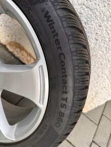 225/45R17 - 5x112 - 4xVW disky+4x zimne pneu Continental - 5