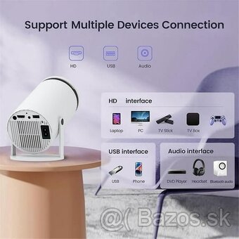 Digitálny projektor 4K Android 11 Wi-Fi bluetooth 260 ANSI s - 5