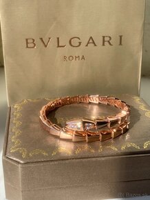 BVLGARI Serpenti Viper náramok, Rose gold - 5