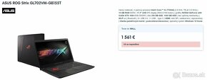 Herny notebook 17" Asus Republic of Gamers - 5