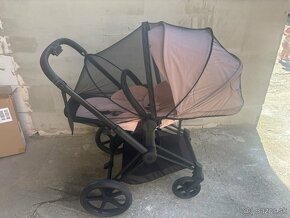 Športový kočík Cybex Priam Matt Black 2022, Peach Pink - 5