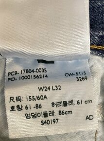 Levi's 501 CT nízky pás W24 L32 boyfriend/rovné - 5